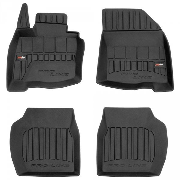 Frogum 3D Premium gulvmatter i TPE til Honda Civic VIII 3-DØRS (2006-2011) – svart, vanntett med høy sidekant