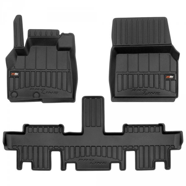 Frogum 3D Premium gulvmatter til Renault Espace IV 2002-2014 – svart TPE med 60 mm sidekant