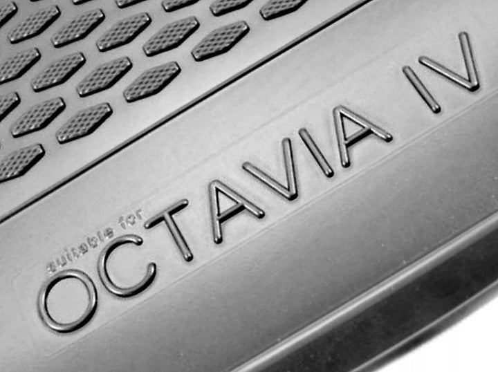 Bagasjeromsmatte Skoda Octavia IV Stasjonsvogn (2019-) – TPE Gummi - nærbilde