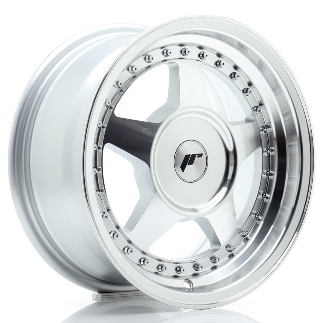 Felg JR Wheels JR6 15x7" Silver – sett forfra