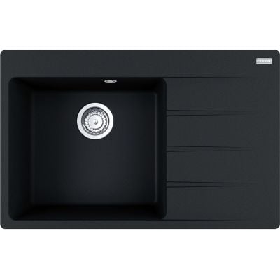 Franke Centro 611-78 TL kjøkkenvask i granittkompositt Onyx med avrenningsfelt, 780x500 mm