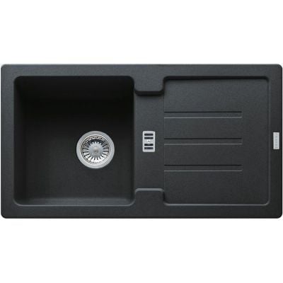 Franke Strada SAG 614-78 kjøkkenvask i granittkompositt Onyx med avrenning 780x435 mm