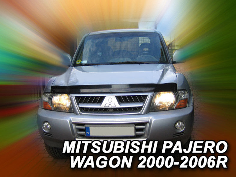 Heko panserbeskytter i akryl til Mitsubishi Pajero III 1999-2006 med klipsmontering og steinsprutbeskyttelse