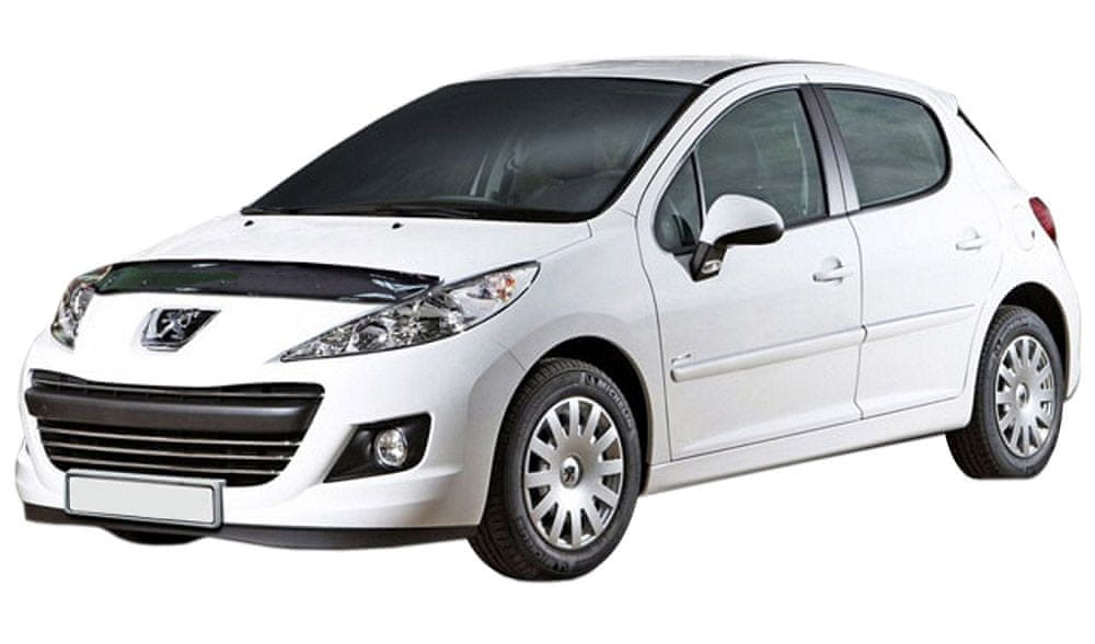 Scoutt panserbeskytter i akryl til Peugeot 207 hatchback 2009-2012, sort gloss, effektiv steinsprutbeskyttelse