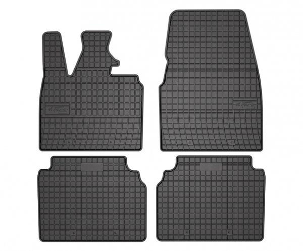 Frogum gummimatter til BMW i3 hatchback (2013-2022) – svart med 1 cm sidekant, sett med 4 stk
