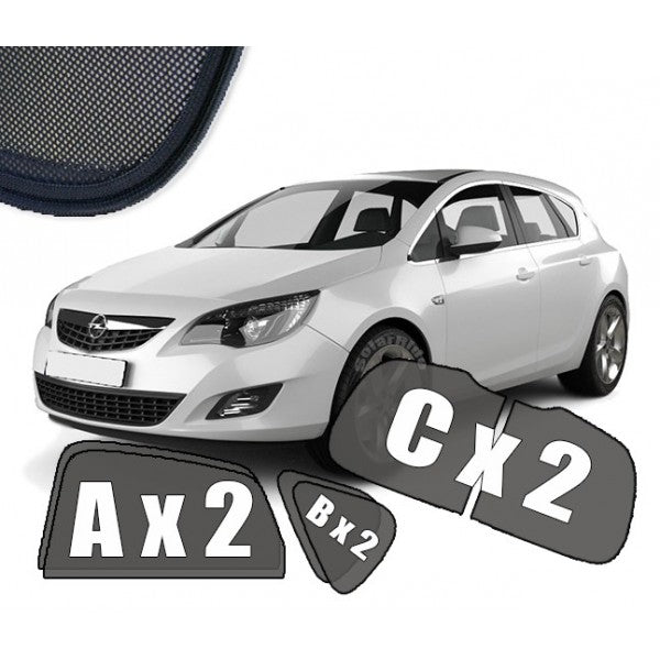 Sr solskjerm i akryl for Opel Astra J Hatchback, vindavviser og regnbeskyttelse