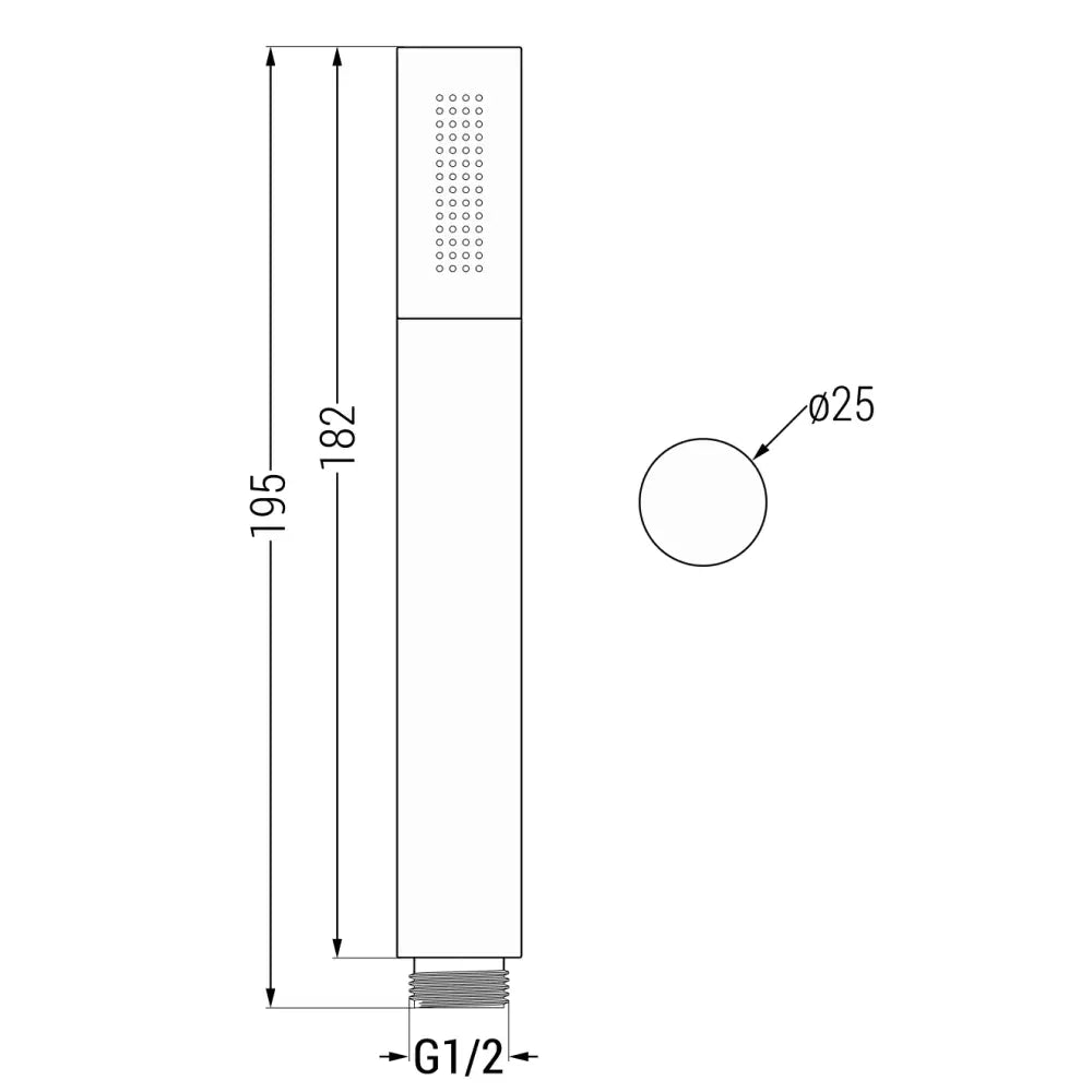 Badekararmatur Innebygd Med 25 Cm Regndusj Rosegull S1 - 6