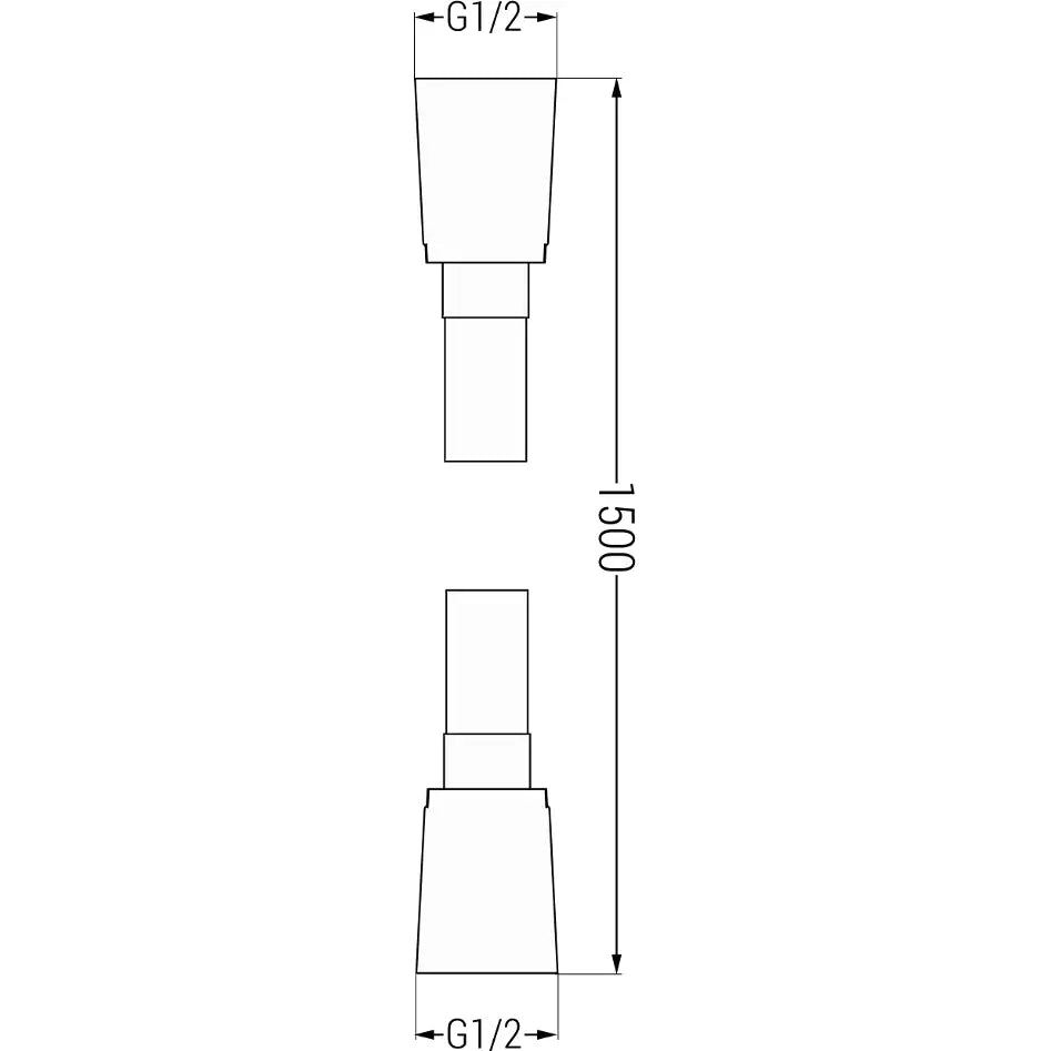 Badekararmatur Innebygd Med Regndusj 30 Cm Svart - 7