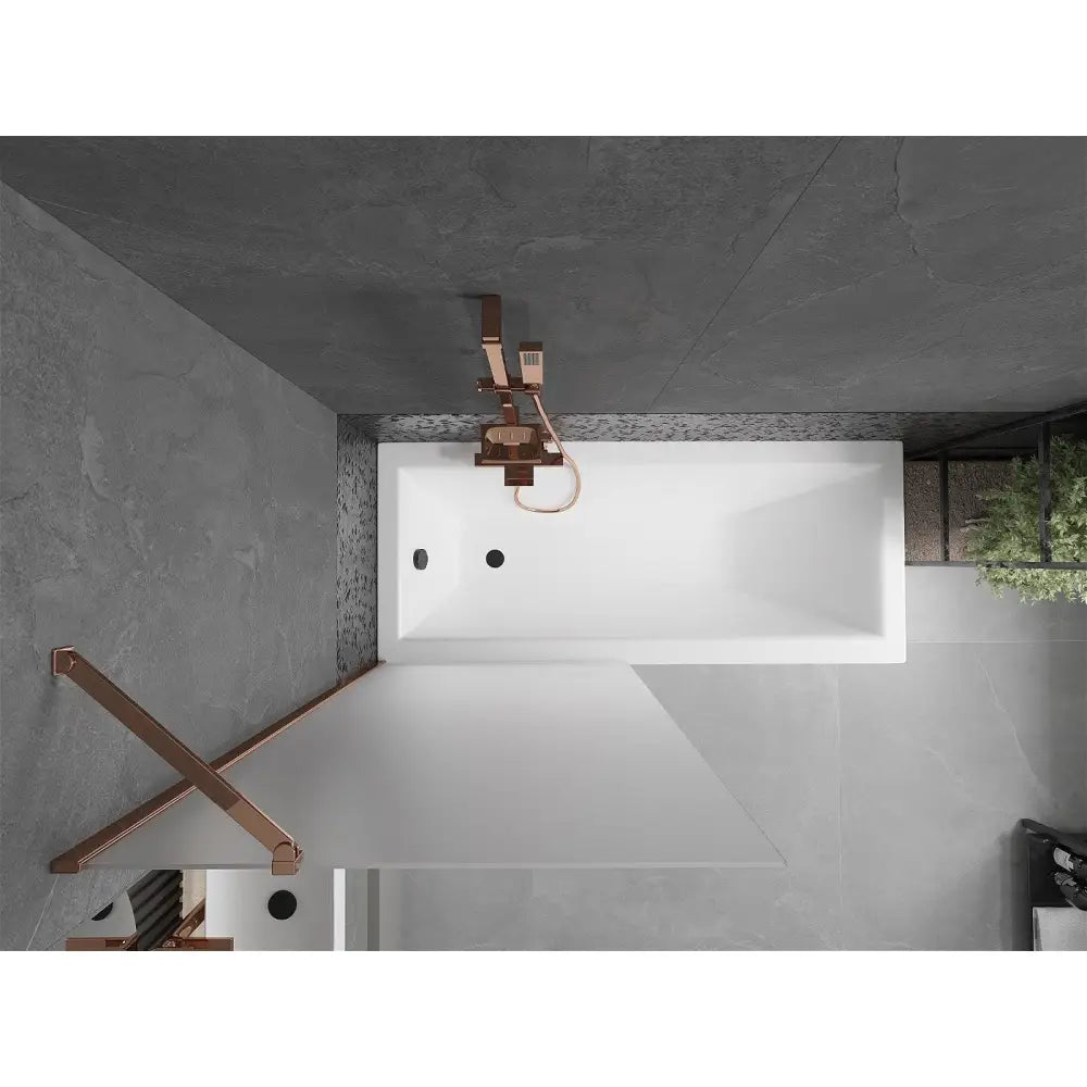 Badekarvegg 1-delt 80x150 Cm Frostet Roségull