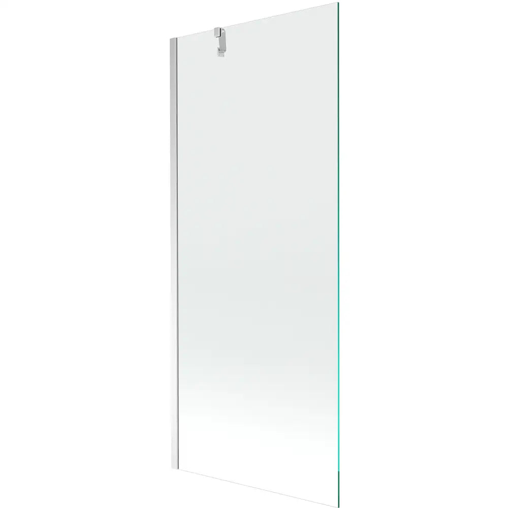 Badekarvegg 1-delt 80x150 Cm Transparent Krom - 1