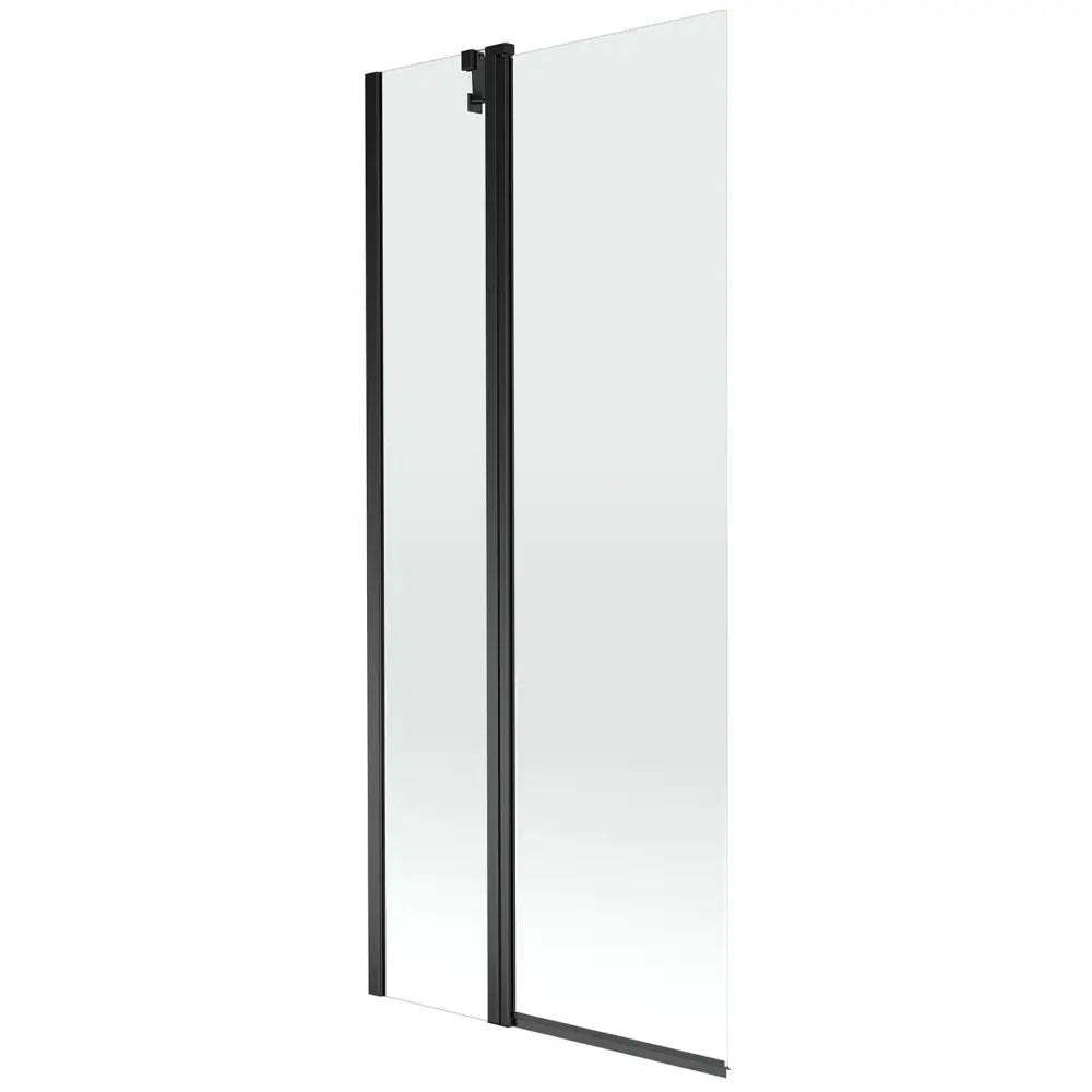 Badekarvegg 1-delt 80x150 Cm Transparent Svart - 1