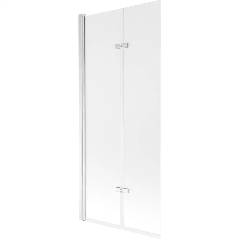 Badekarvegg 2-delt 80x150 Cm Frosted Krom - 1