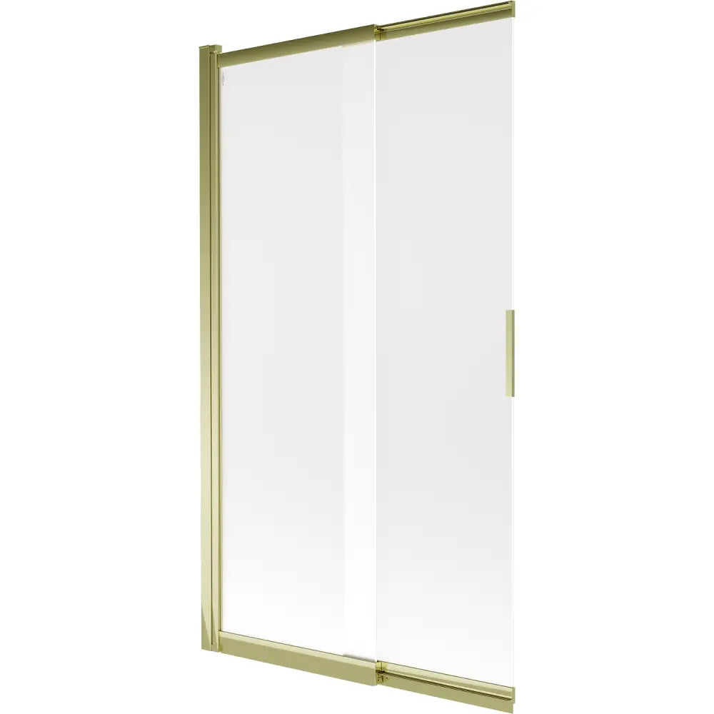 Badekarvegg 2-delt Skyvbar 100x150 Cm Frostet Gull - 1