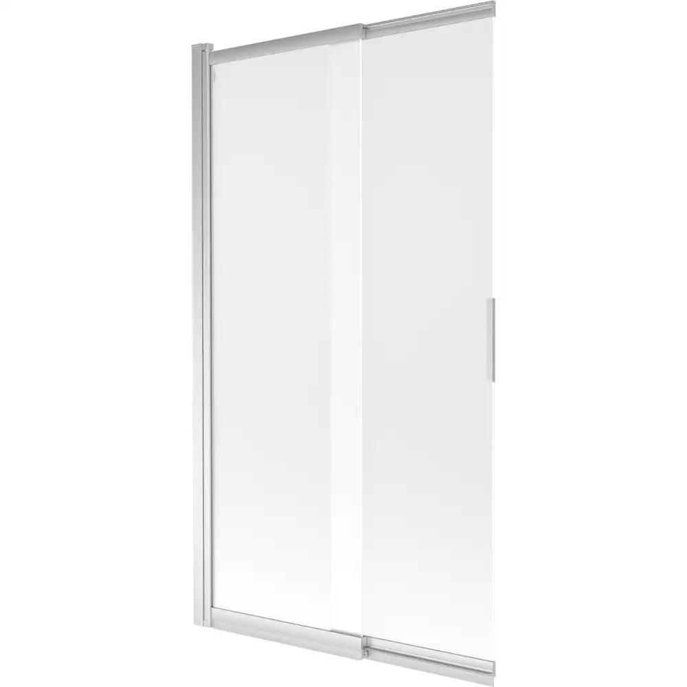 Badekarvegg 2-delt Skyvbar 100x150 Cm Frostet Krom - 1