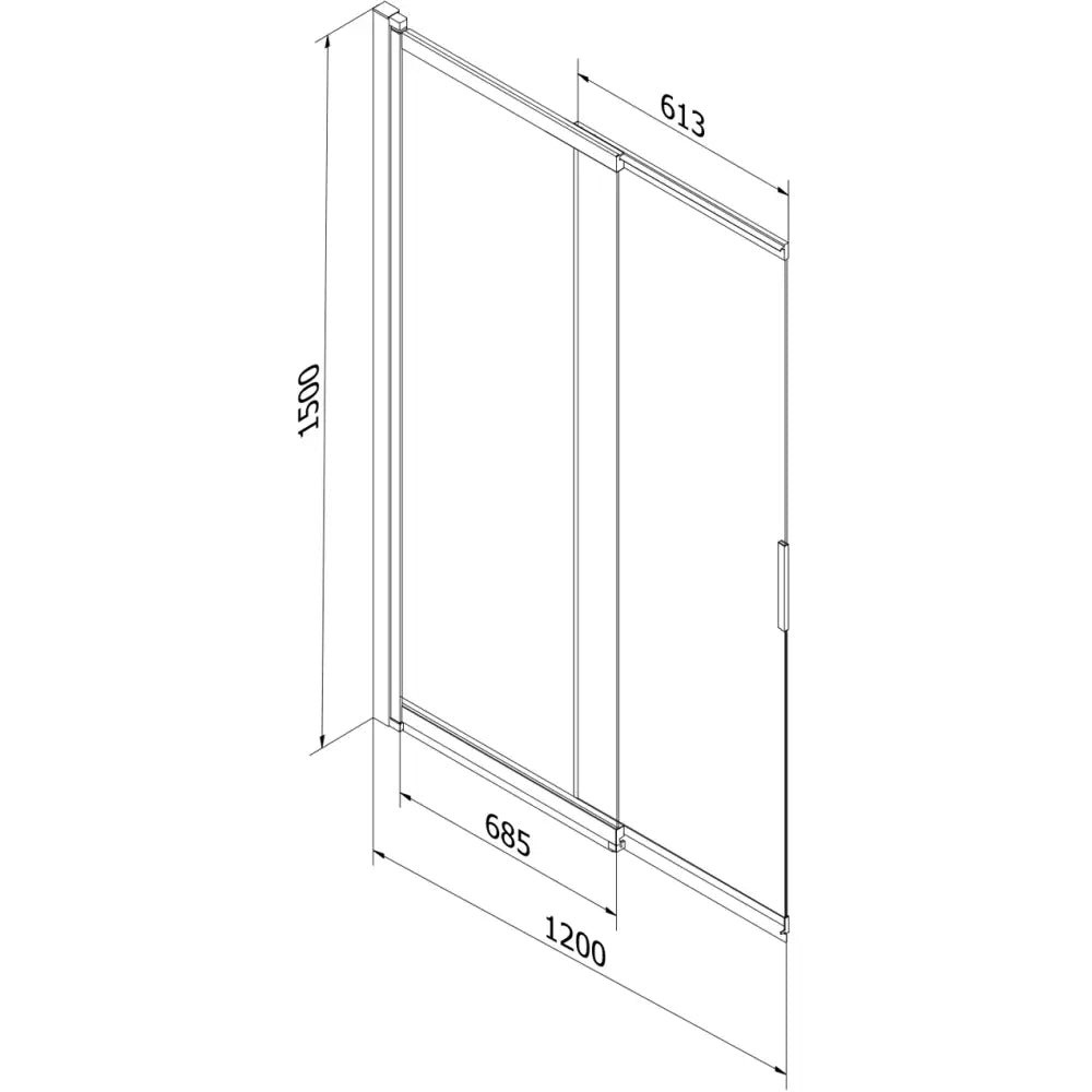 Badekarvegg 2-delt Skyvbar 120x150 Cm Frostet Gull - 9