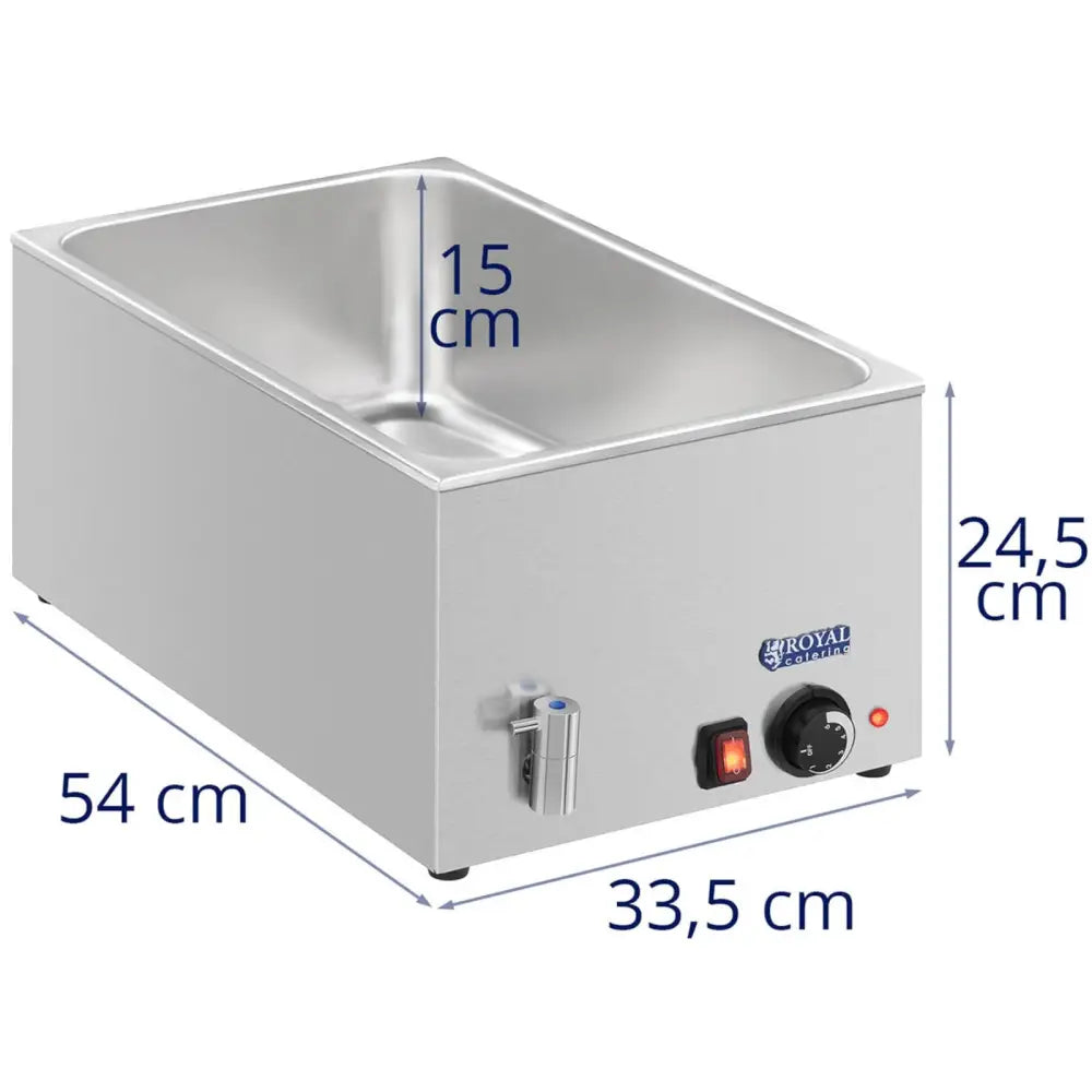 Bain Marie Bordvarmere Gastronomisk Med Kranikk Gn 1/1 - 6