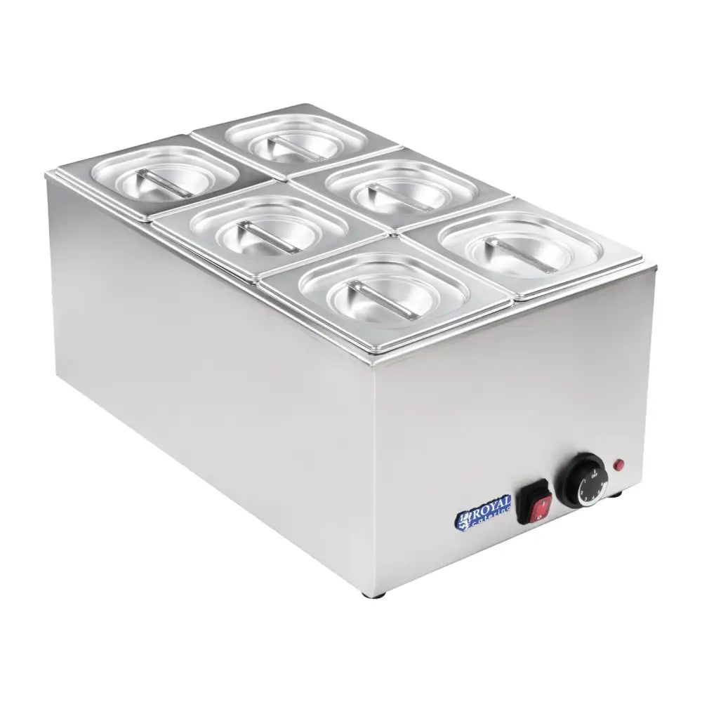 Bain Marie Buffet Varmekabinett Gastronomisk + 6 Gn Med Lokk - 1