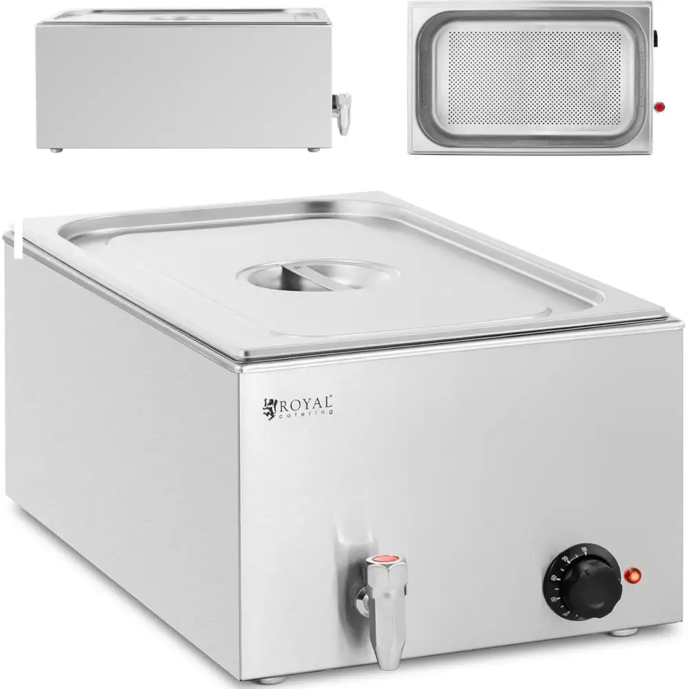 Bain Marie Elektrisk Varmer Med Tappekran Gn 1/1 640 w - 1