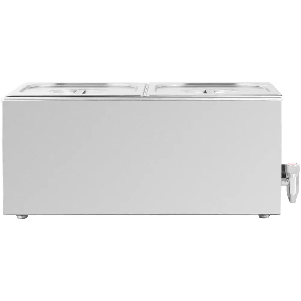 Bain Marie Elektriskvarmere med Tappekrane 2 x Gn 1/2 600 w