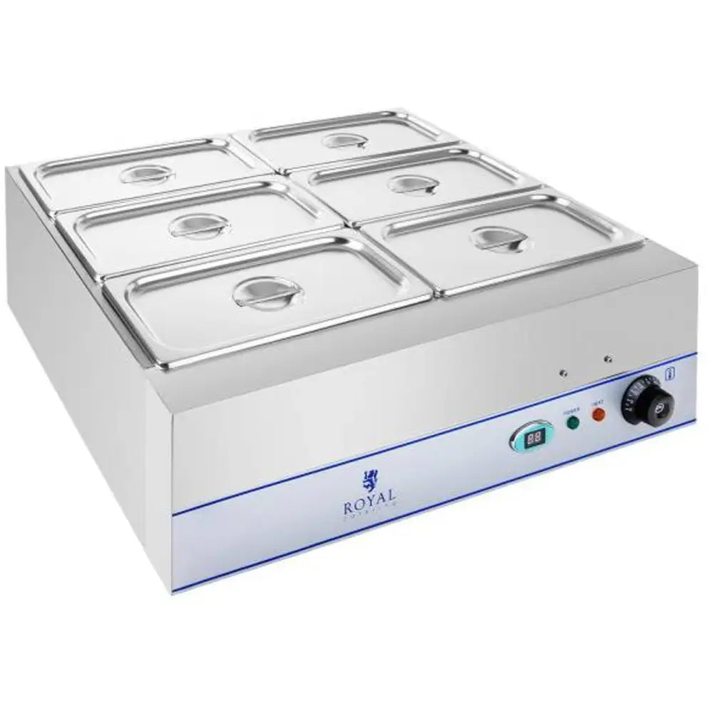 Bain Marie Tørrluftvarmer 6 x Gn 1/3 2000w 230v Royal Catering