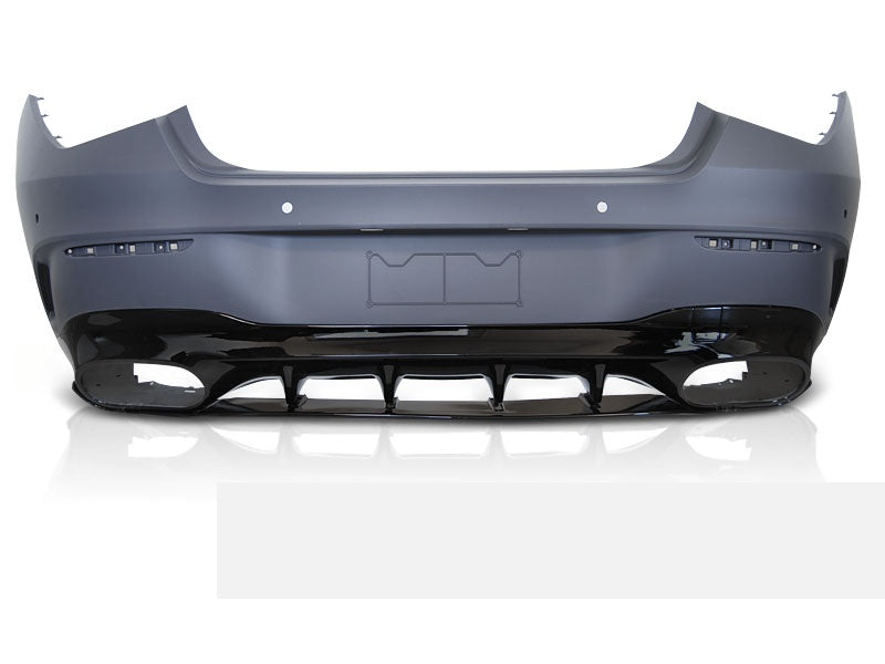 Svart sport bakfanger for Mercedes CLA W118 visning fra siden