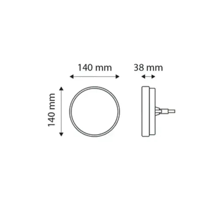 Baklykt Led Høyre For Tilhengere - Tt Technology Tt.12520 - 4