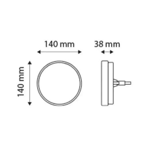 Baklykt Led Høyre/venstre For Tilhengere - Tt Technology Tt.12519 - 4