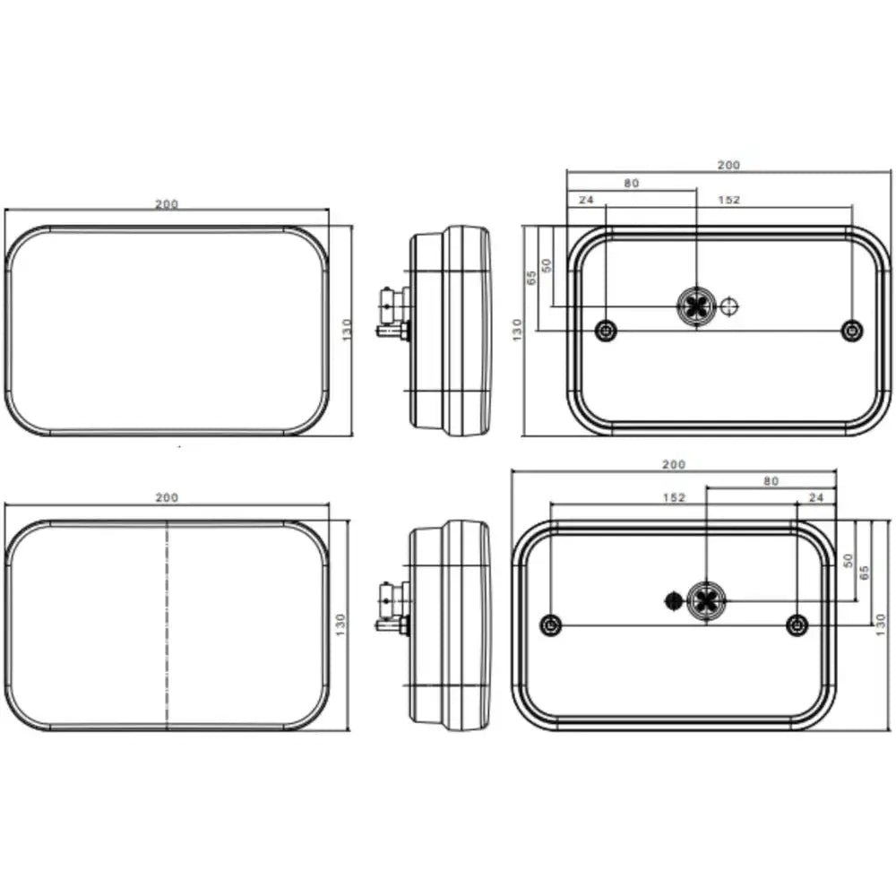 Baklykt Venstre For Tilhengere - Fristom Ft-270 - 4