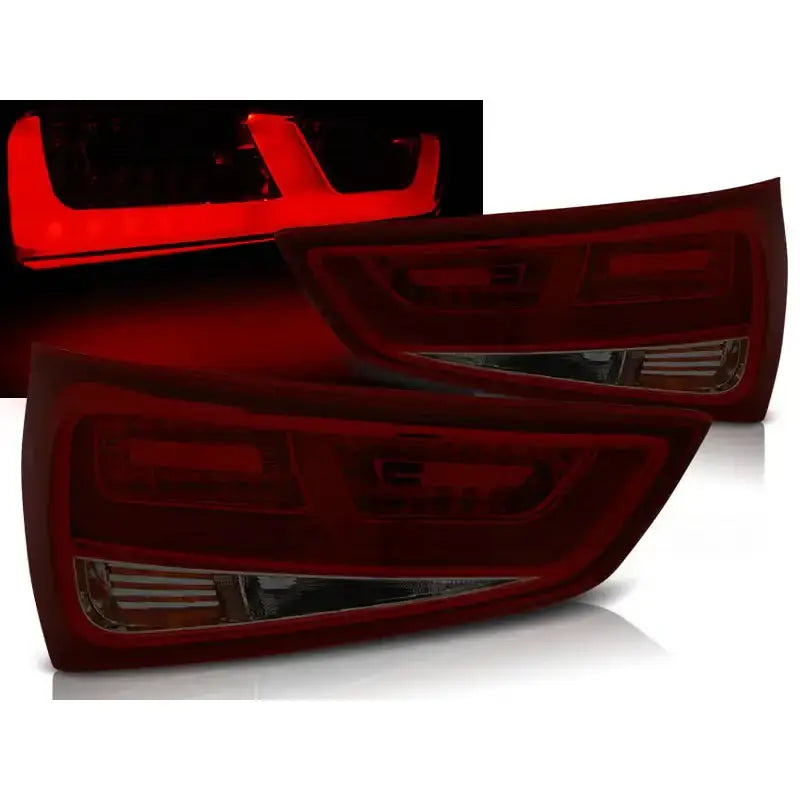 Baklykter Audi A1 2010-12.2014 Red Smoke Led - 1