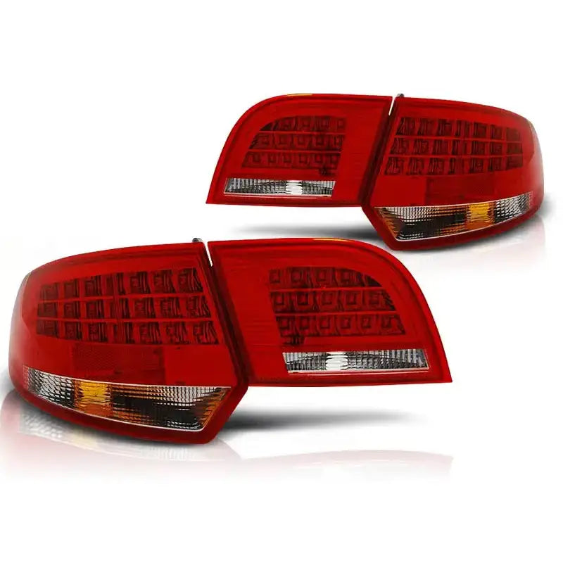 Baklykter Audi A3 8p 04-08 Sportback Red White Led - 2