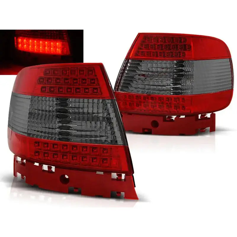 Baklykter Audi A4 11.94-09.00 Red Smoke Led - 1