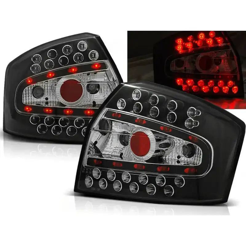 Baklykter Audi A4 8e 10.00-10.04 Sedan Black Led - 1