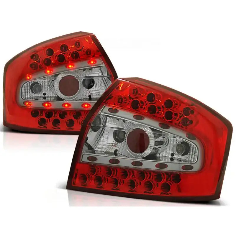 Baklykter Audi A4 8e 10.00-10.04 Sedan Red White Led - 2