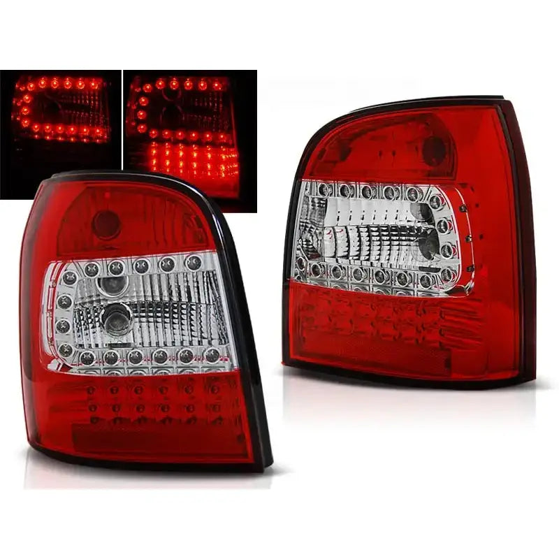 Baklykter Audi A4 94-01 Avant Red White Led - 1