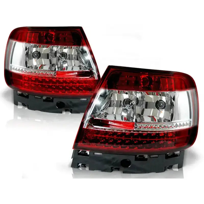 Baklykter Audi A4 B5 11.94-09.00 Red White Led - 1