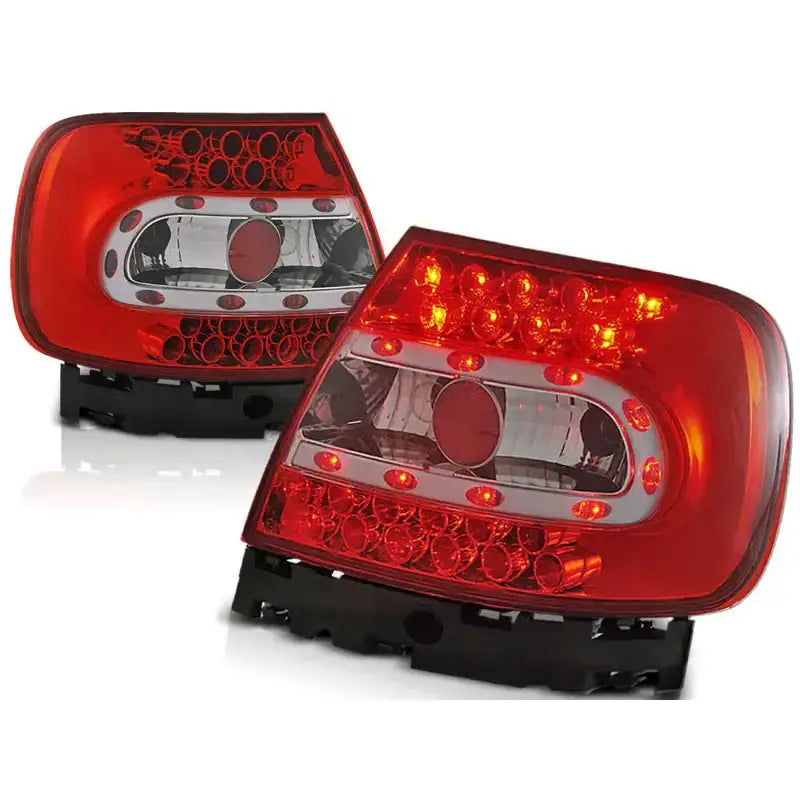 Baklykter Audi A4 B5 11.94-10.00 Red White Led - 2