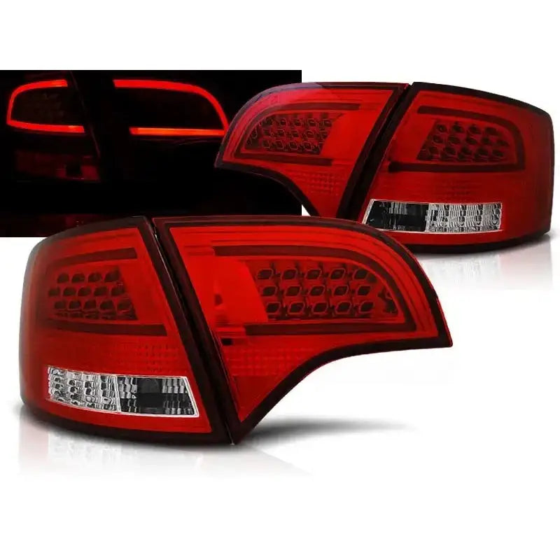 Baklykter Audi A4 B7 11.04-03.08 Avant Red White Led Bar - 1