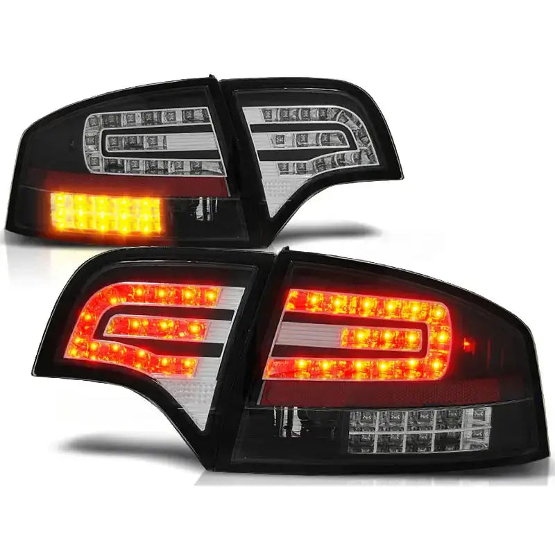 Baklykter Audi A4 B7 11.04-03.08 Sedan Black Led - 2