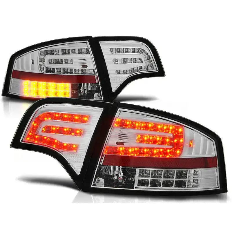 Baklykter Audi A4 B7 11.04-03.08 Sedan Chrome Led - 2