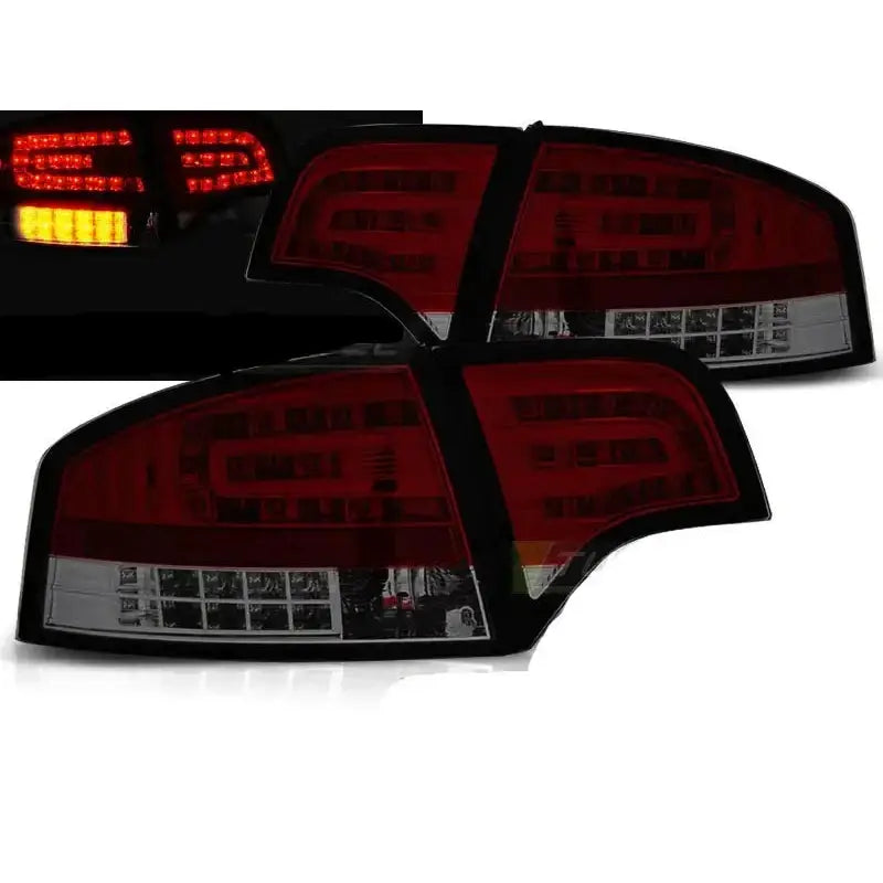 Baklykter Audi A4 B7 11.04-03.08 Sedan Red Smoke Led - 1