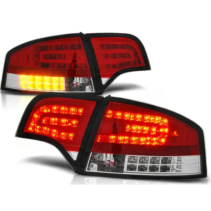 Baklykter Audi A4 B7 11.04-03.08 Sedan Red White Led - 2