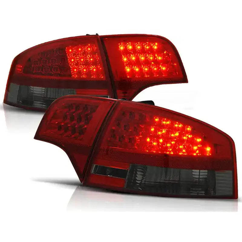 Baklykter Audi A4 B7 11.04-11.07 Sedan Red Smoke Led - 1