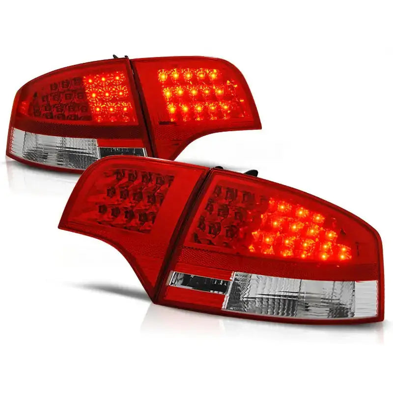 Baklykter Audi A4 B7 11.04-11.07 Sedan Red White Led - 1