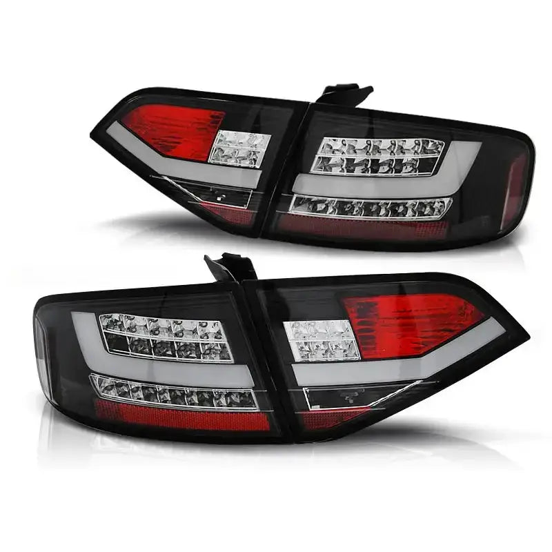 Baklykter Audi A4 B8 08-11 Sedan Black Led - 2