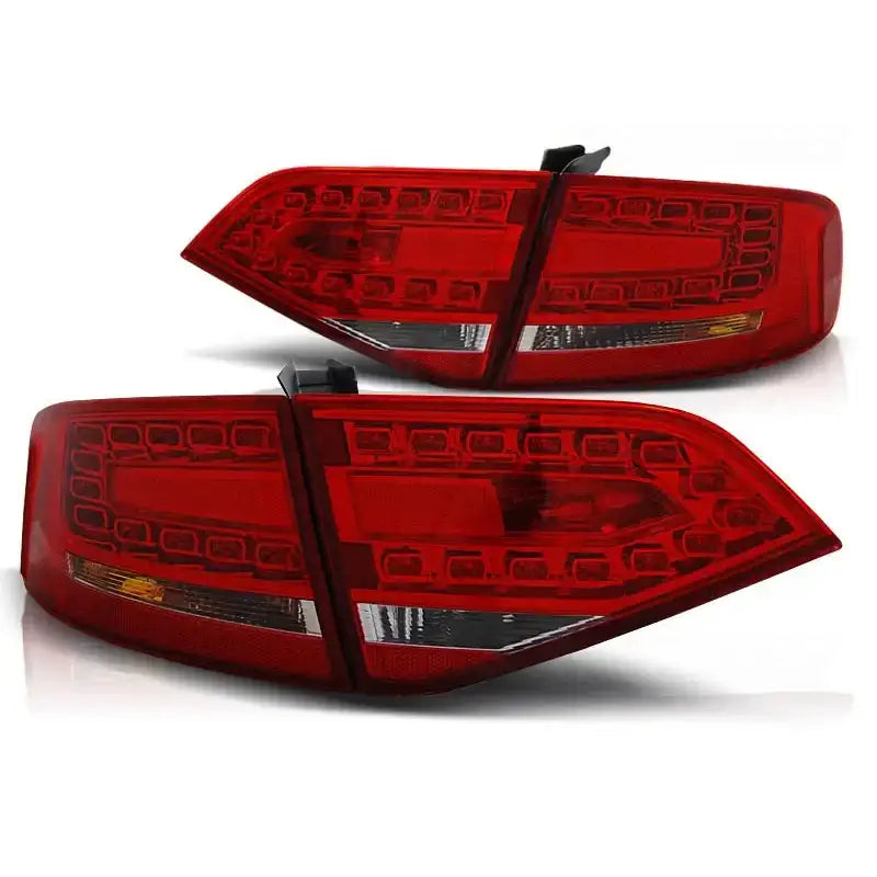 Baklykter Audi A4 B8 08-11 Sedan Red White Led - 2