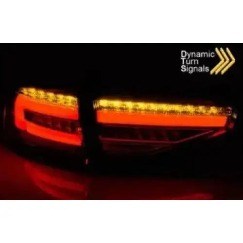 Baklykter Audi A4 B8 12-15 Sedan Oem Bulb Led Bar Black Seq - 3