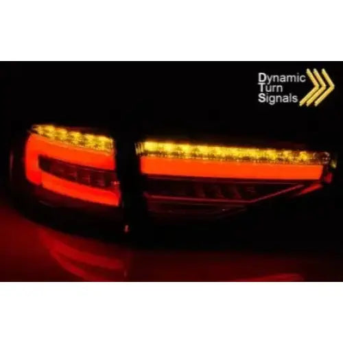 Baklykter Audi A4 B8 12-15 Sedan Oem Bulb Led Bar Red Whie Seq - 3