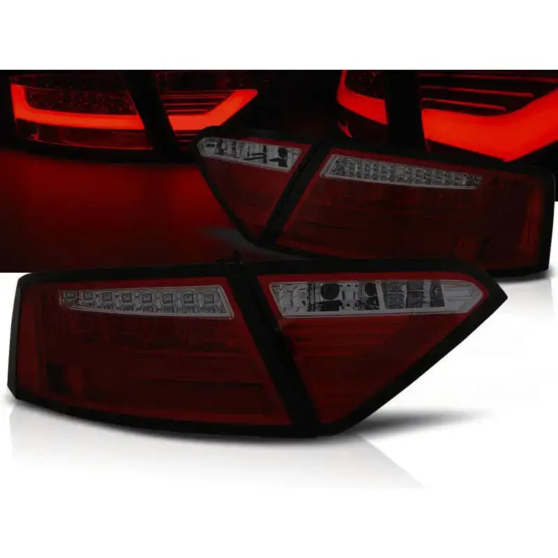 Baklykter Audi A5 07-06.11 Coupe Red Smoke Led Bar - 1