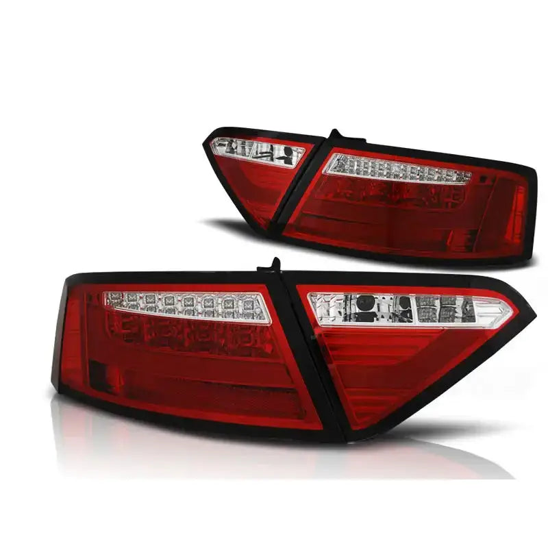 Baklykter Audi A5 07-06.11 Coupe Red White Led Bar - 2