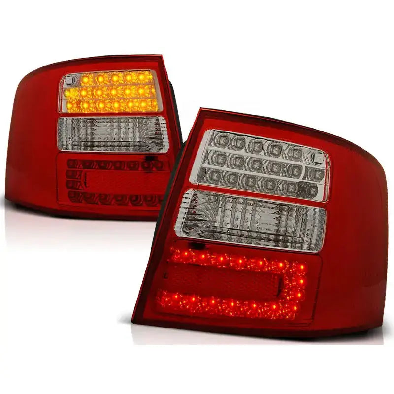 Baklykter Audi A6 05.97-05.04 Avant Red White Led - 2